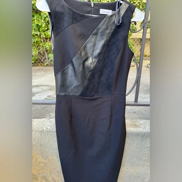 navy blue dress for baby girl Calvin Klein Women's Petite Short-Sleeve A-Line Dress - Slate main image 0